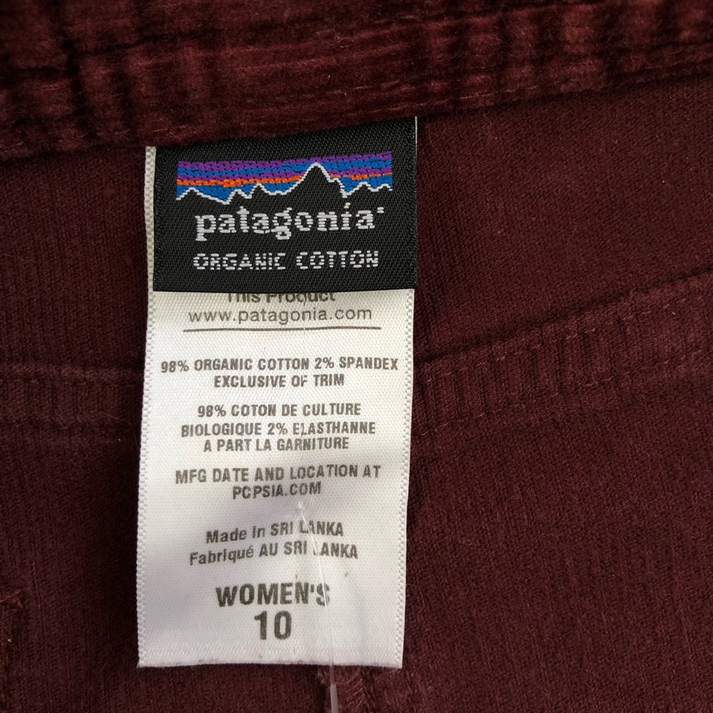 Patagonia Organic Cotton Corduroy Skirt Burgandy - Picture 8 of 9